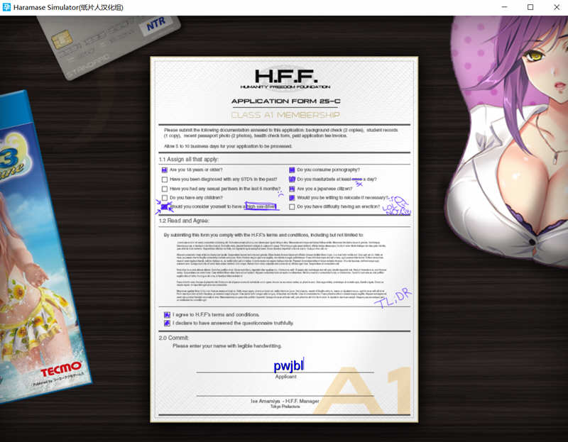 Haramase Simulator V0.3.1.1 中文作弊版 PC+安卓 神作之一